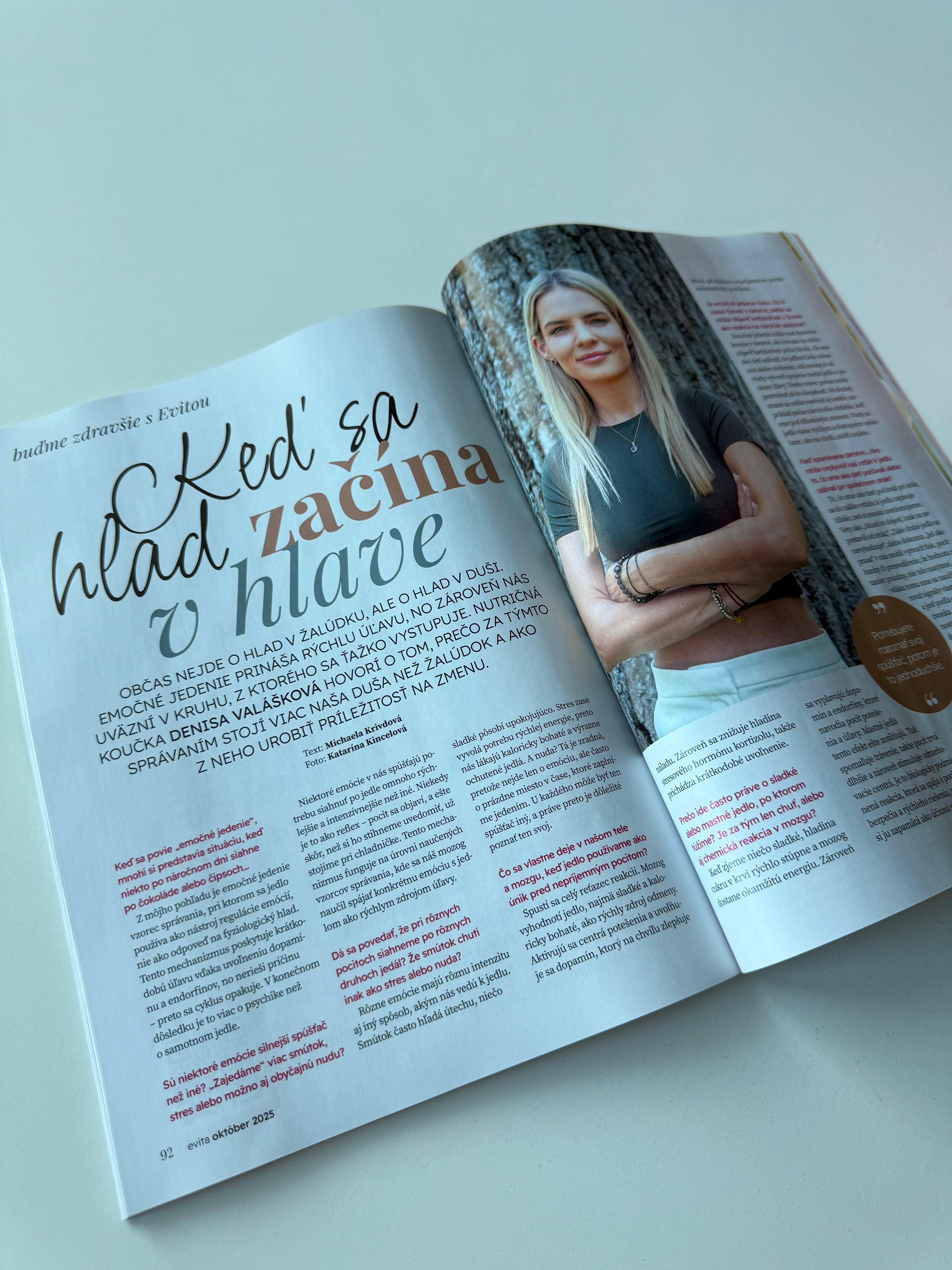 Rozhovor s Denisou o emočnom jedení v magazíne